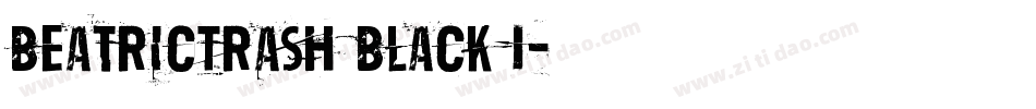 BeatricTrash Black I字体转换